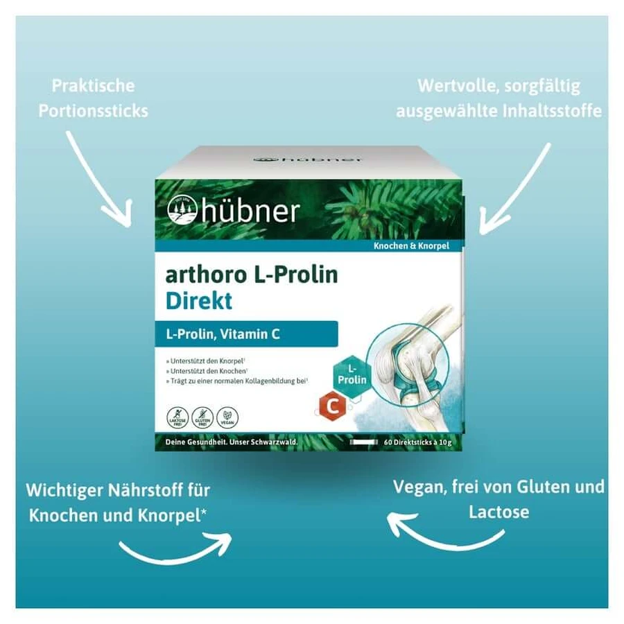 HÜbner Arthoro L-proline Direct Powder 60X10 g