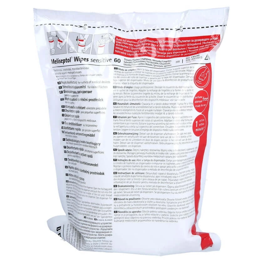 Meliseptol Wipes Sensitive Nachfüllpacku 60 St