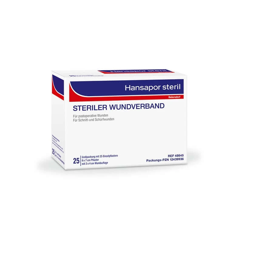 Hansapor Steril Wundverband 6 x 7 cm 25 St