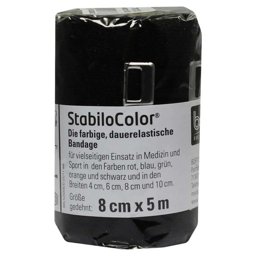 BORT Stabilocolor Binde 8 cm schwarz 1 St