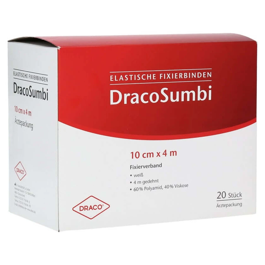 Venda de fijación Dracosumbi 10 cmx4 m blanco 20 uds.