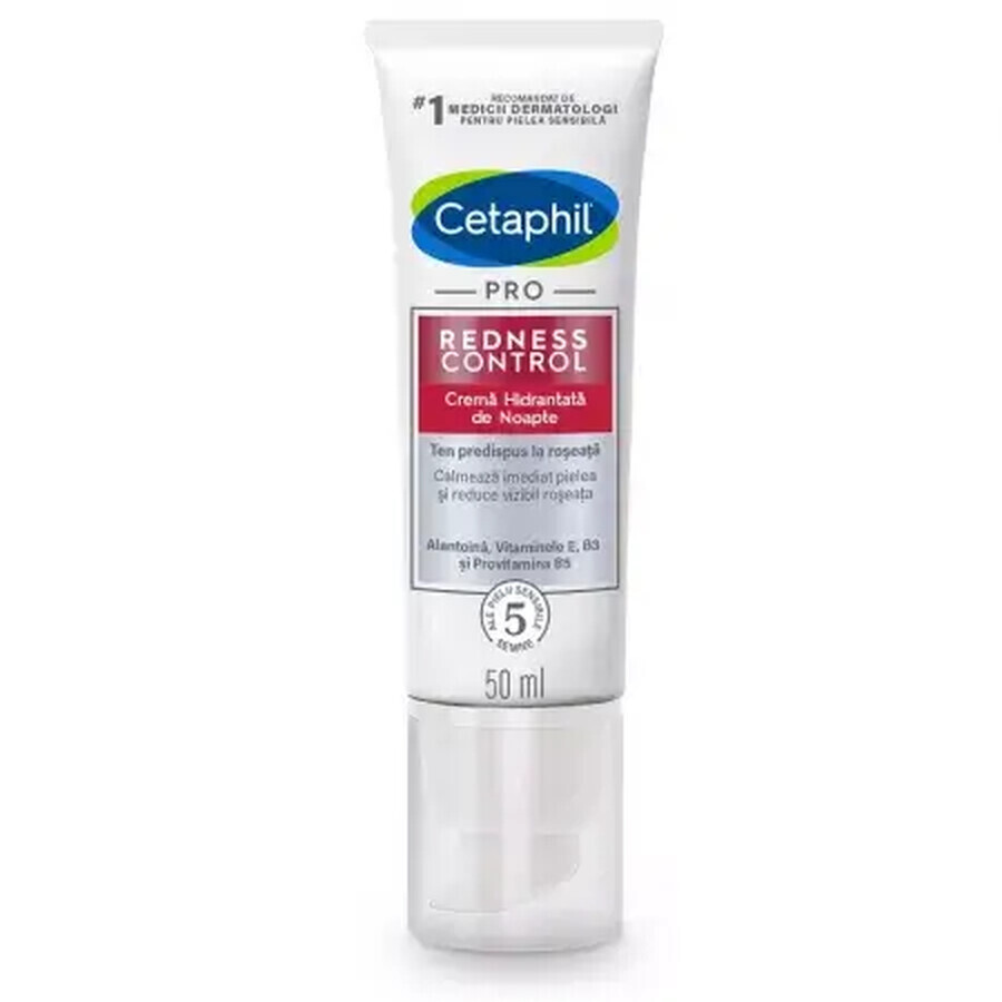 Cremă hidratantă de noapte Cetaphil PRO Redness Control, 50 ml, Galderma