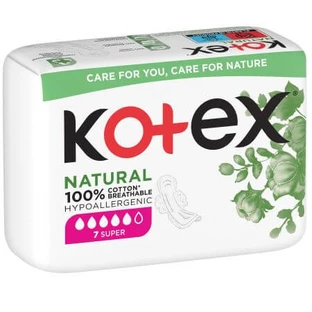 Podpaski higieniczne Super, 7 sztuk, Kotex