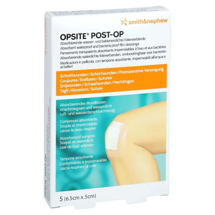 Opsite Post-op 5x6,5 cm Verband 5 St