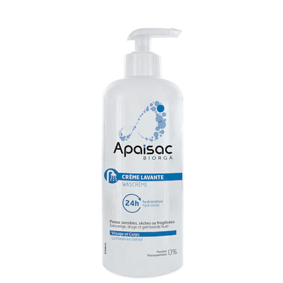 Crema hidratanta de spalare Apaisac, 400 ml, Biorga