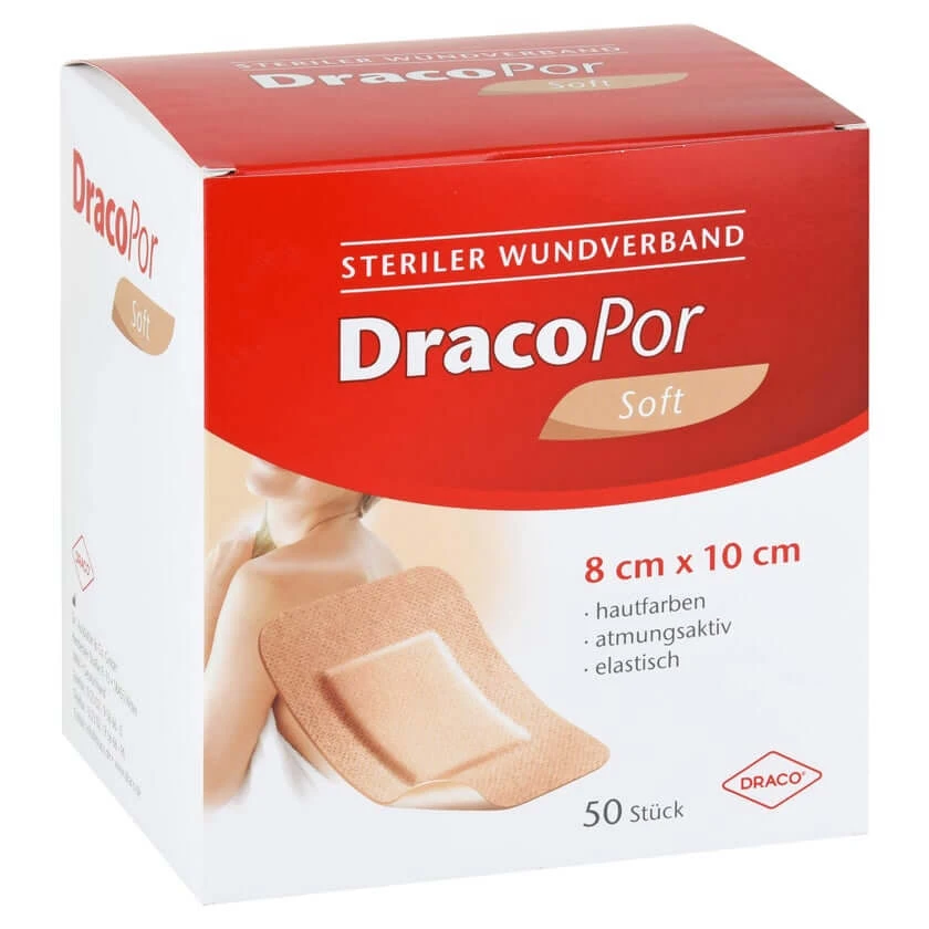 Dracopor Wundverband 8x10 cm steril haut 50 St