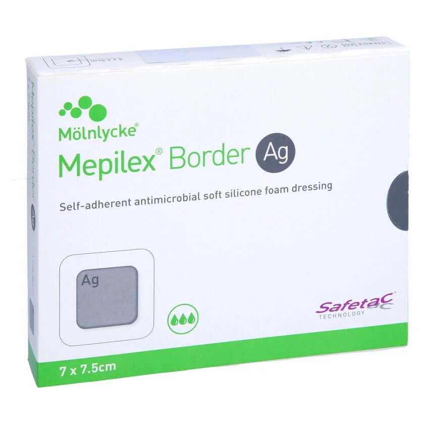 Mepilex Border Ag Schaumverb.7x7,5 cm st 5 St