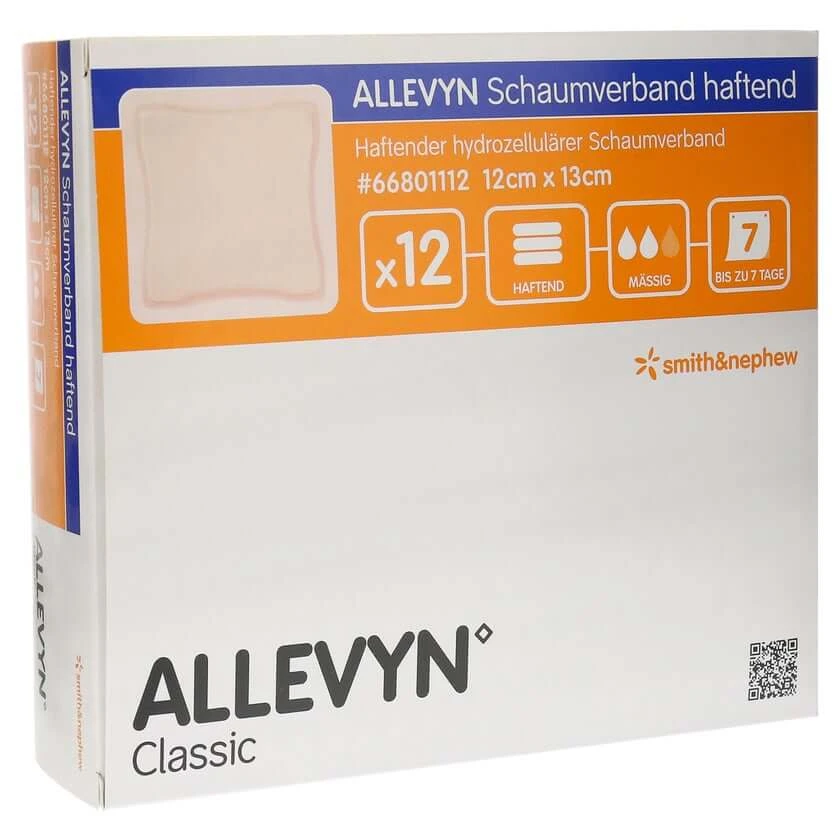 Allevyn Schaumverband 12x13 cm haftend 12 St