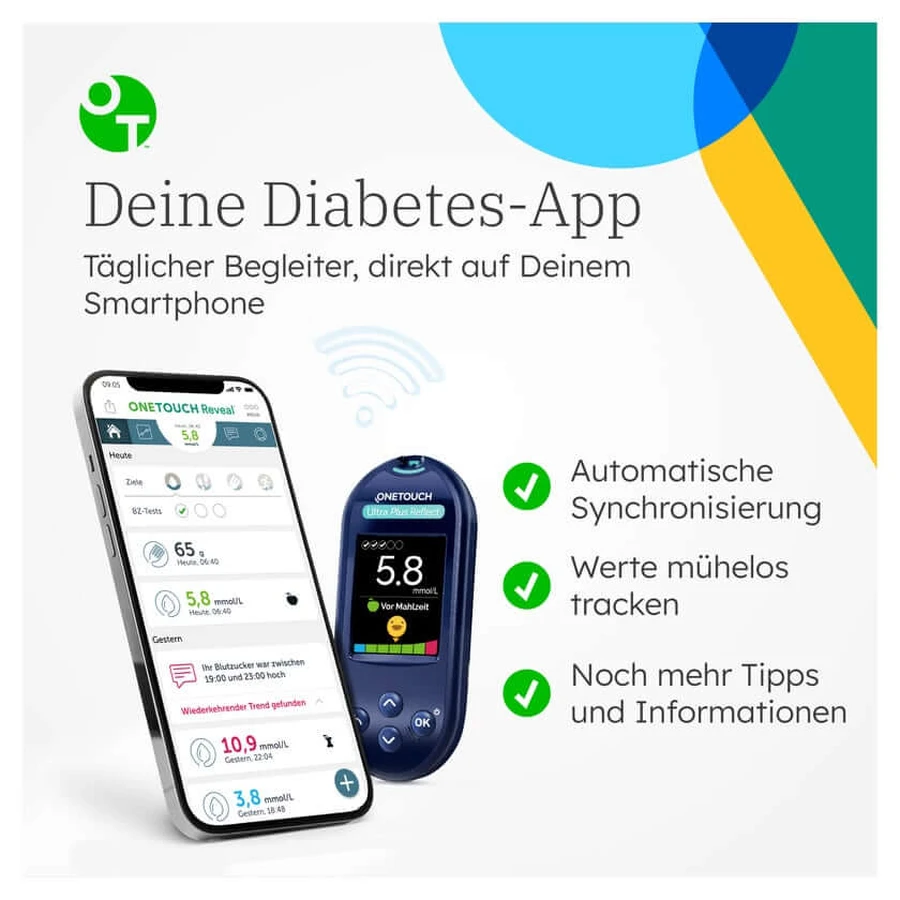 OneTouch Ultra Plus Reflect lecteur de glycémie (mmol/L) 1 pc