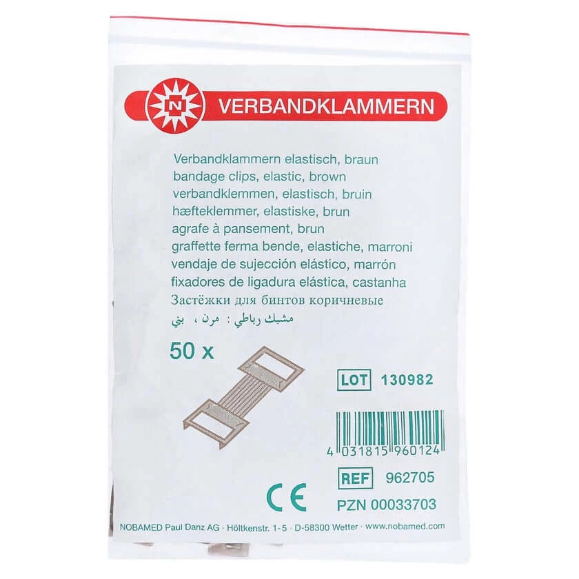 Verbandklammern Braun 50 St