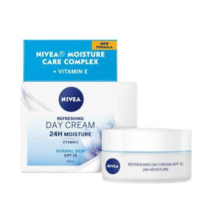 Day cream for normal and combination skin with SPF15, 50 ml, Nivea