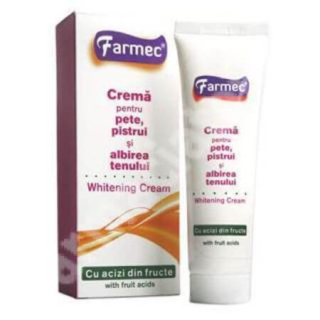 Creme gegen Flecken, Sommersprossen und Hautaufhellung, 50 ml, Farmec
