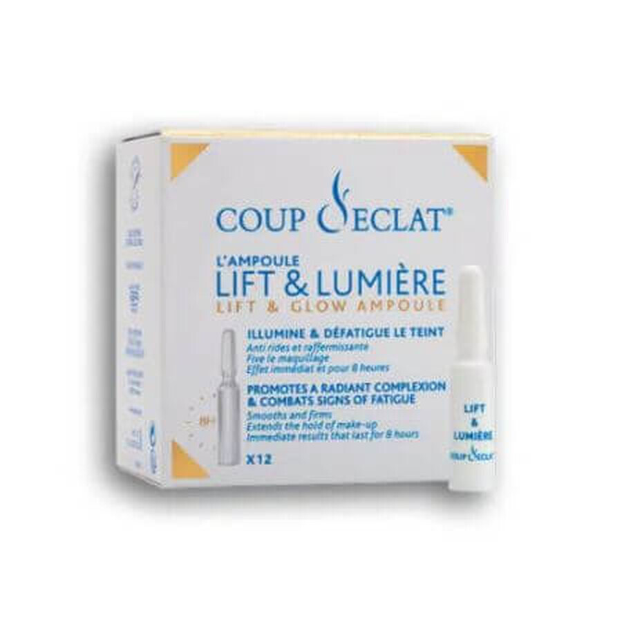 Fiole lift si luminozitate Coup D'eclat, 12 bucati, Asepta