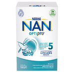 Nan 5 Optipro Powdered Milk Formula, +3 years, 700 gr, Nestlé