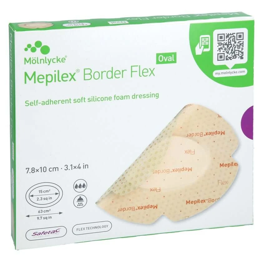 Mepilex Border Flex Schaumverb.haft.7,8x 5 St