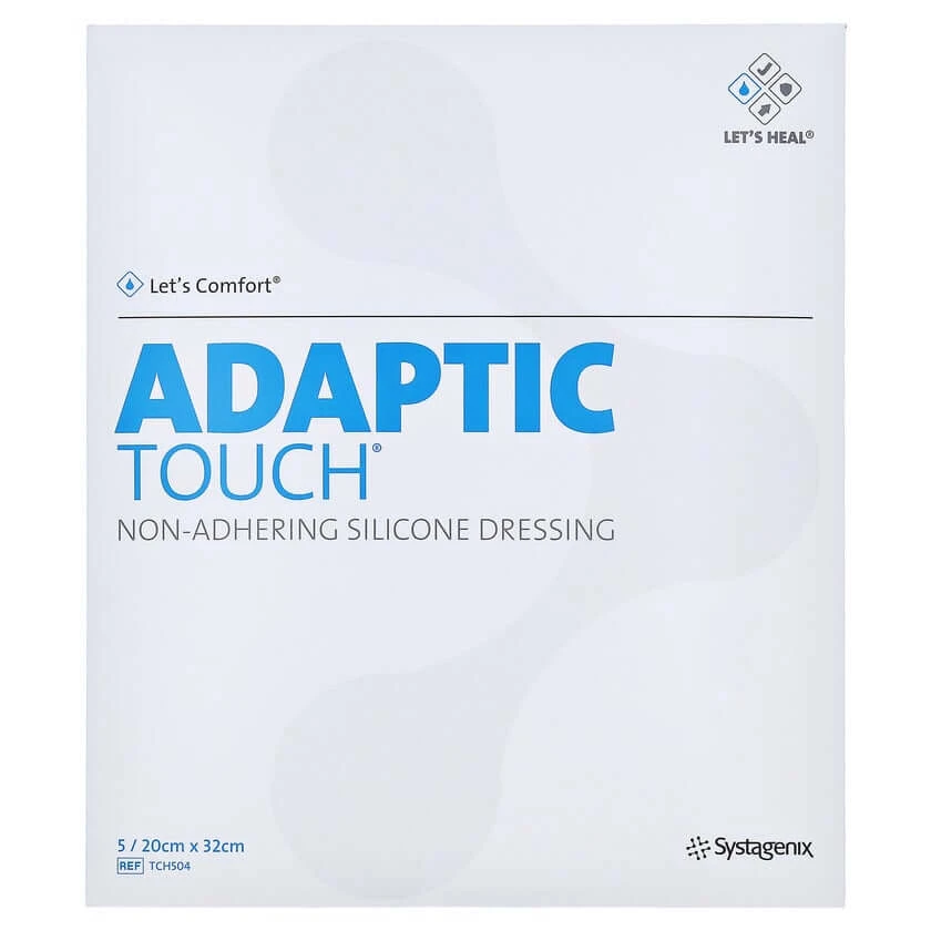 Adaptic Touch 20x32 cm nichthaft.Sil.Wun 5 St