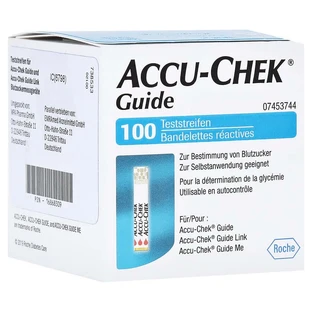 Bandelettes réactives Accu-chek Guide (réimportation) 100 pcs.