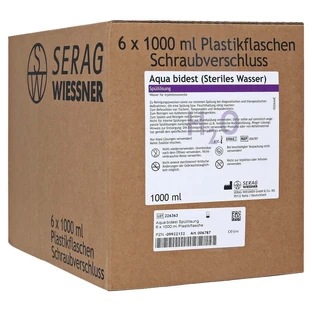 AQUA Bidest rinsing solution 6X1000 ml