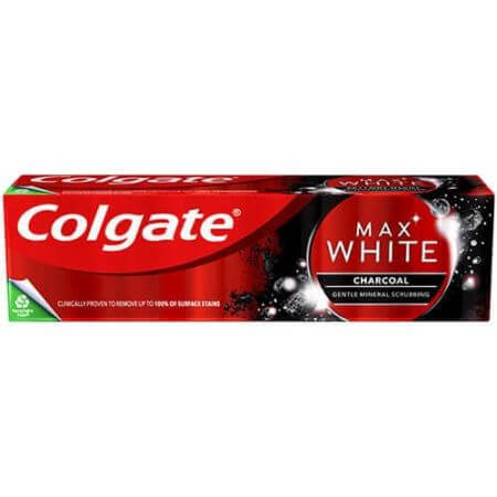 Zahnpasta Max White Charcoal, 75 ml, Colgate
