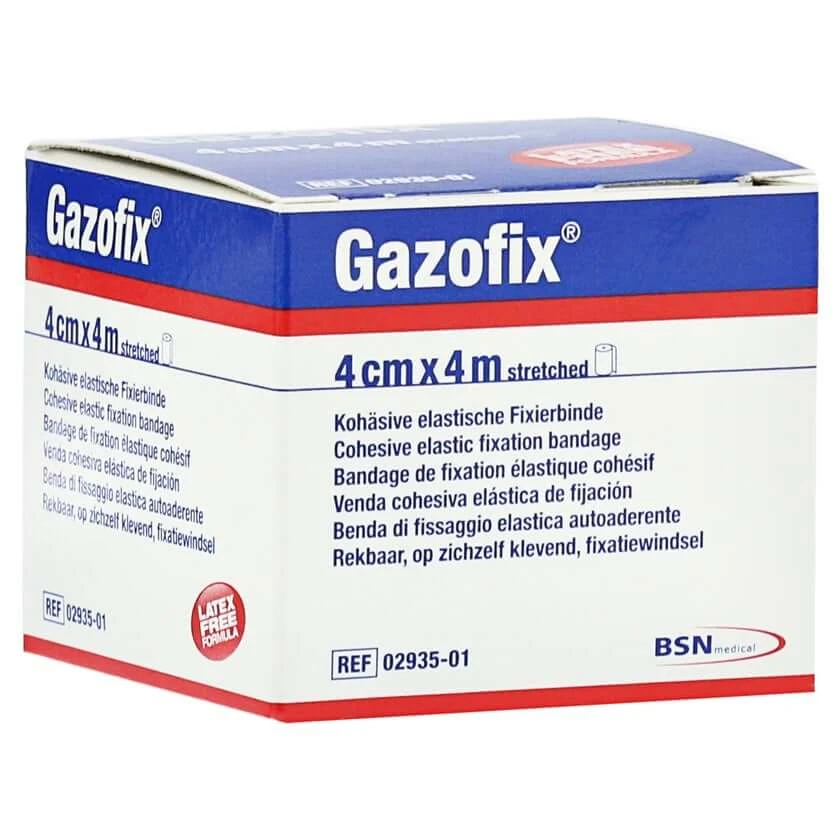 Gazofix Fixierbinde Kohäsiv 4 cmx4 m 1 St