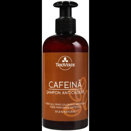 Sampon anticadere cu extract de Cafeina, 250 ml, Trio Verde