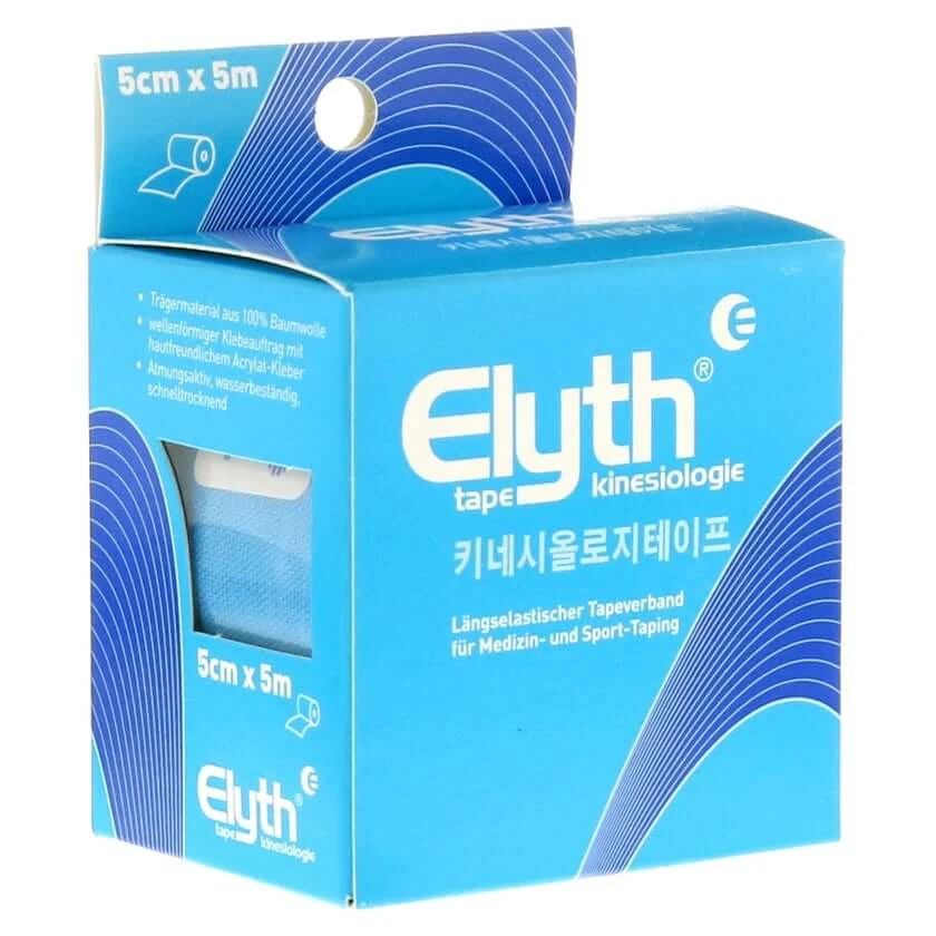 Kinesiologie Tape Elyth 5 cmx5 m blau 1 St