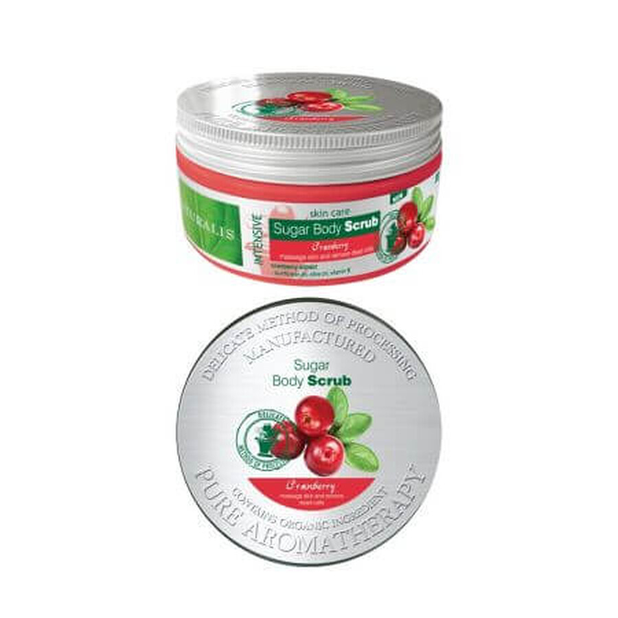 Scrub pentru corp cu extract de merisoare, 300 g, Naturalis