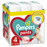 Stop&Protect XXL Box Windelhose, Nr.4, 9-15 kg, 176 Stück, Pampers