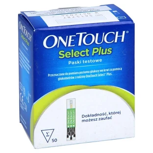 ONE Touch Select Plus – benzi de testare a glicemiei, 50 buc.