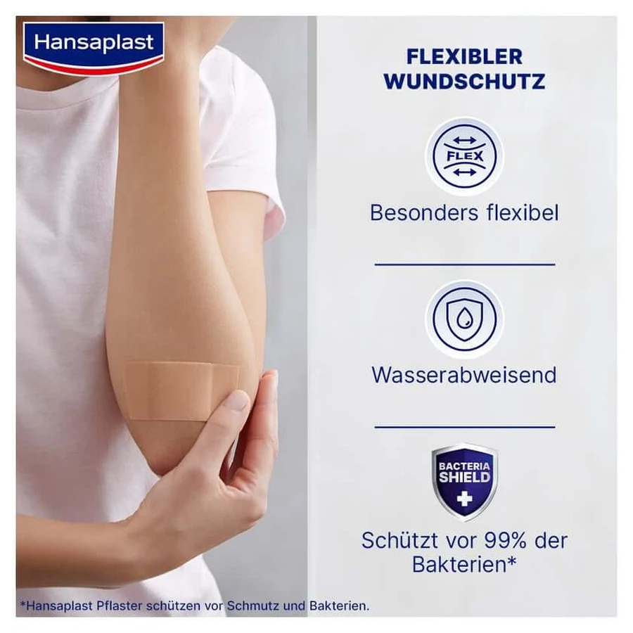 Hansaplast Elastisch verband, 5 m x 6 cm – Extra flexibel, 1 stuk