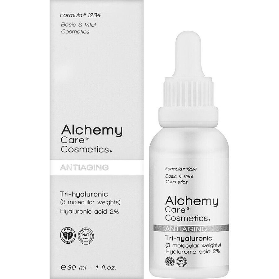 2% Tri-Hyaluronic Hyaluronic Acid Concentrate Serum, 30 ml, Alchemy