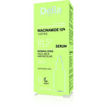 Normalisierendes Serum mit Niacinamid 10% Normalisierend, 30 ml, Delia Cosmetics