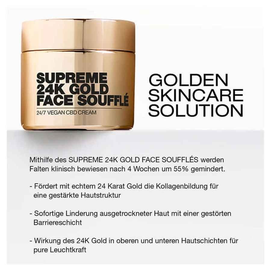 Supreme 24k Gold Face Soufflé – krem na dzień i na noc 50 ml: ceny i cechy