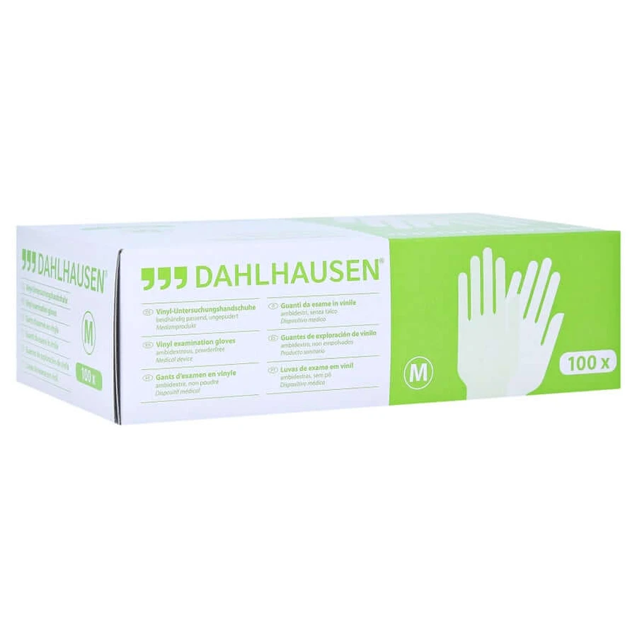 Gants en vinyle non poudrés, taille M, paquet de 100