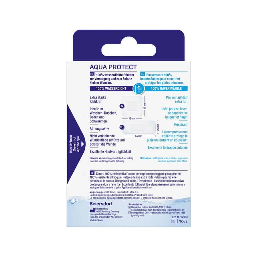 Plasturi Hansaplast Aqua Protect, 20 buc.