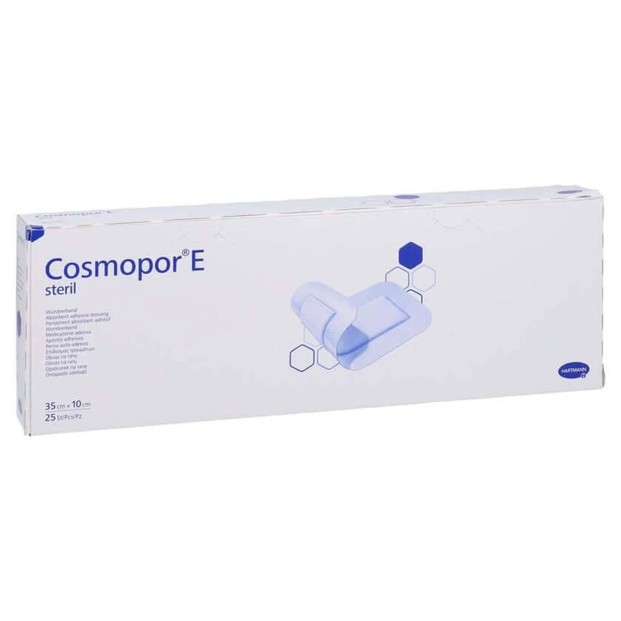 Cosmopor E – sterylny opatrunek na rany, 10 x 35 cm, opakowanie 25 sztuk: ceny i cechy