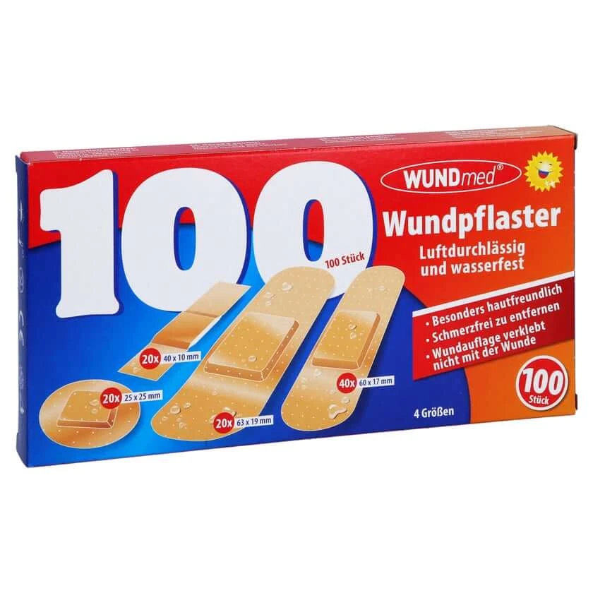 Wundpflaster Luftdurchlässig+wasserfest 100 St