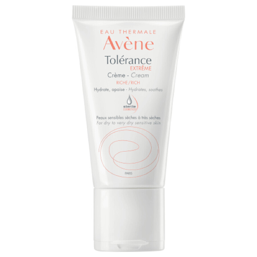 Crema hidratanta pentru piele sensibila, uscata si foarte uscata Tolerance Extreme, 50 ml, Avene