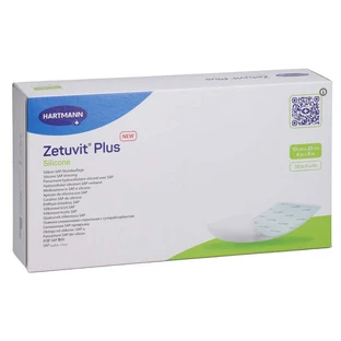 Zetuvit Plus Sterile Silicone, 10 x 20 cm, 10 pieces