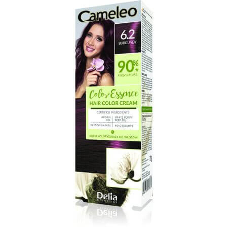 Cameleo Color Essence Haarfarbe, 6.2 Burgunderrot, Delia Cosmetics