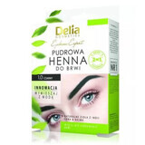 Henna-Pulver Augenbrauenfarbe, 1.0 Schwarz, 4 g, Delia