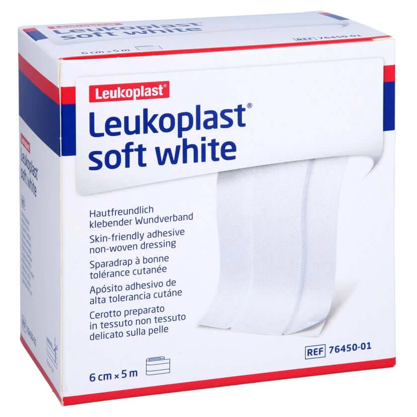 Leukoplast soft White Pflaster 6 cm x5 m 1 St