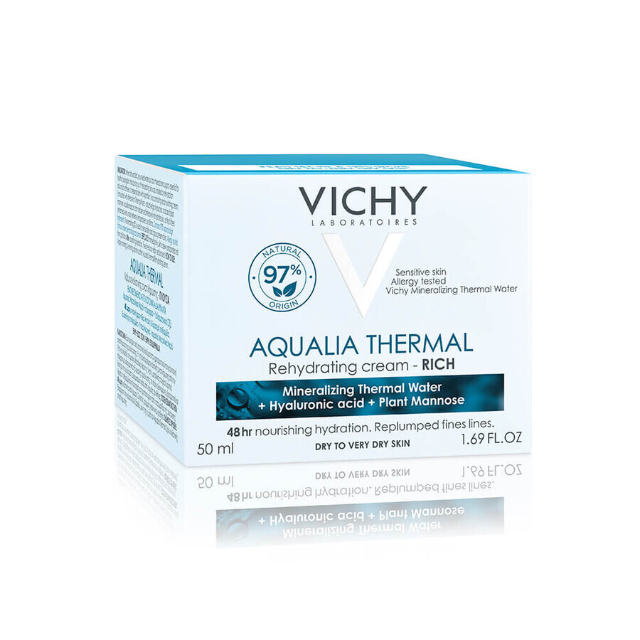 Vichy Aqualia Feuchtigkeitscreme für trockene und sehr trockene HautThermal Rich, 50 ml