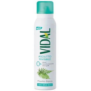 Vidal Asciutto Invisible Muschio Bianco – deodorant spray 150 ml