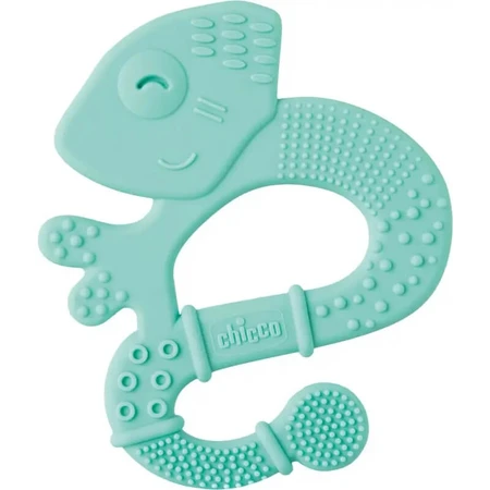 Chicco Soft Iguana - Mordedor de silicona - Azul claro