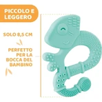Chicco Soft Iguana - Mordedor de silicona - Azul claro