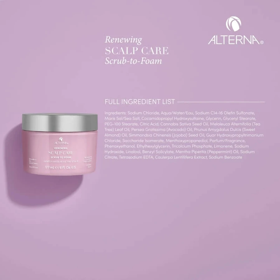 Alterna Renewing scalp care scrub to foam – exfoliant hidratant pentru păr 177 ml