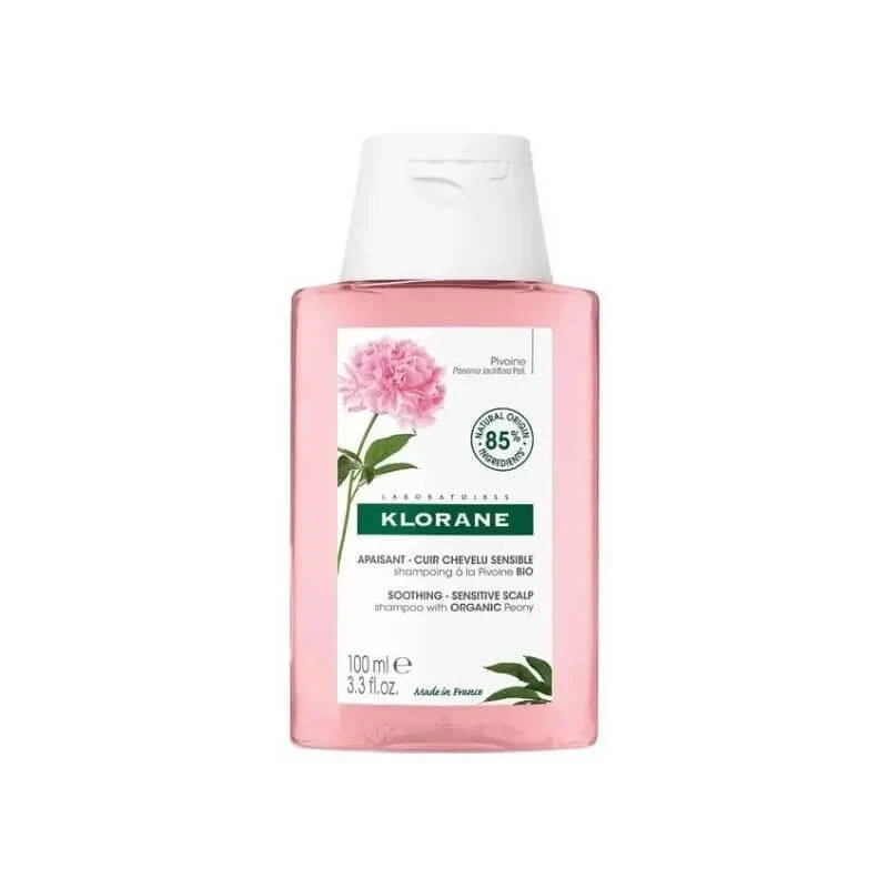 Klorane Beruhigendes und schützendes Shampoo mit Bio-Pfingstrose, 100 ml, im Angebot