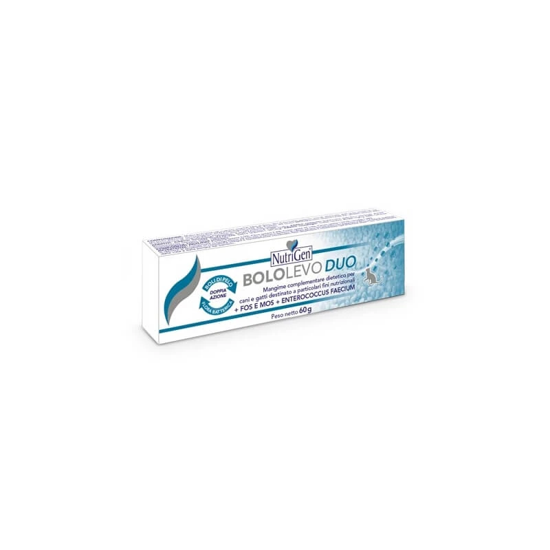 Nutrigen Bololevo Duo – Ergänzungsfuttermittel zur Unterstützung der Darmfunktion bei Katzen, 60 g