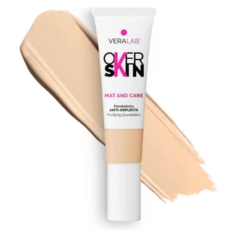 Veralab Overskin Mat and Care – Anti-Blemish Foundation Nr. 2,5 Desert